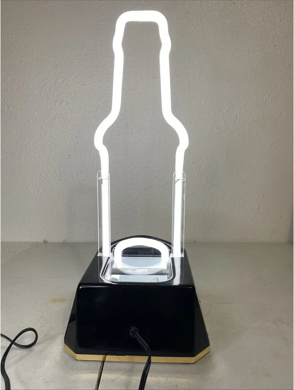 Personalized Jim Beam Black Logo Bar Sign Mancave Whisky Bottle Shape Light